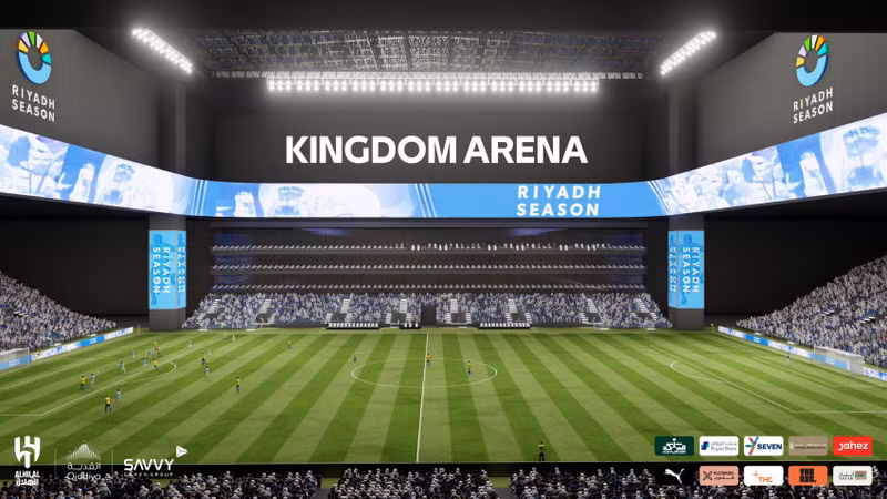 Dự kiến, giải Riyadh Season Cup sắp tới sẽ được tổ chức tại Kingdom Arena - sân vận động mới của Al Hilal. Người hâm mộ háo hức chờ đón Messi so tài Ronaldo