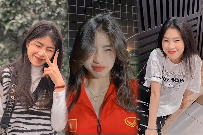 Thanh Nhã cao 1m62, sở hữu vẻ xinh xắn, đáng yêu không kém các cô gái hot girl. Đón sinh nhật tuổi 22, tiền vệ Thanh Nhã khiến triệu fan 'phát sốt'