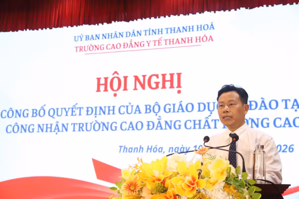 GS.TS Lê Quân, Thứ trưởng Bộ Giáo dục và Đào tạo, phát biểu tại hội nghị.