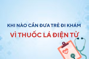 Infographic: Khi nào cần đưa trẻ đi khám vì thuốc lá điện tử?