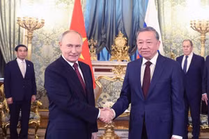 Tổng Bí thư Tô Lâm hội đàm với Tổng thống Nga Vladimir Putin