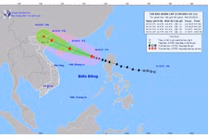 Bão Matmo mạnh lên rất nhanh, cách đặc khu Hoàng Sa khoảng 470km