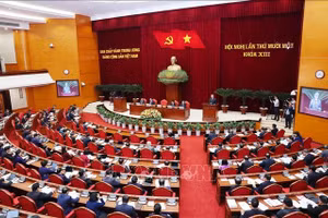 Tổng Bí thư Tô Lâm phát biểu khai mạc Hội nghị lần thứ 11 Ban Chấp hành Trung ương Đảng khóa XIII. Ảnh: TTXVN.