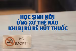 Infographic: Học sinh nên ứng xử thế nào khi bị rủ rê hút thuốc?