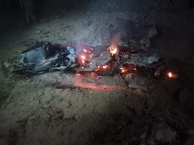 Hiện trường tên lửa BrahMos rơi tại Pakistan.