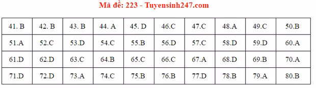 Đáp án đề thi môn Hóa tốt nghiệp THPT Quốc gia 2020 (24 mã đề) - Ảnh 14.