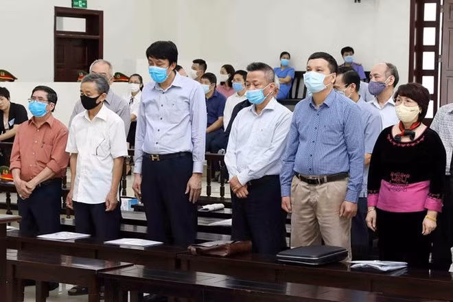 Các bị cáo trong vụ án