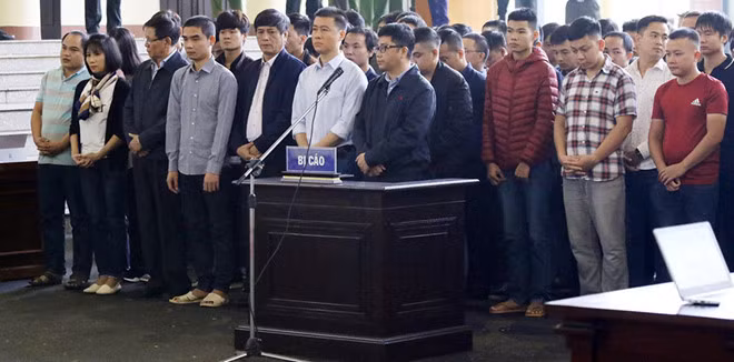 Các bị cáo (giai đoạn I) trong đường dây đánh bạc nghìn tỉ đã bị xét xử trước đó