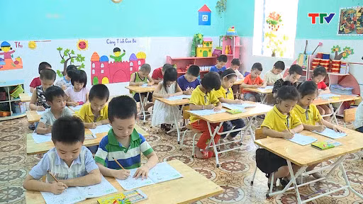 Một lớp học cho trẻ tại Thanh Hóa