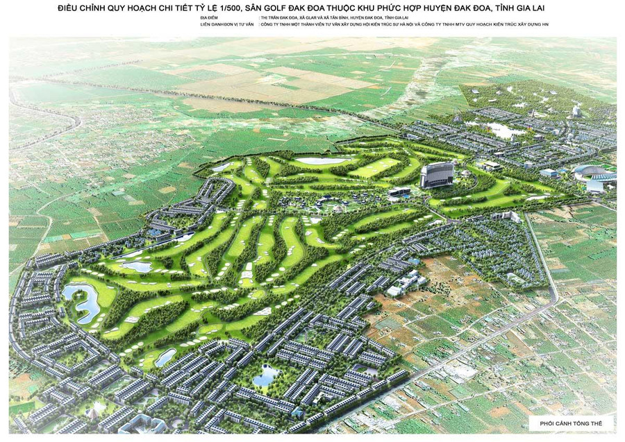 Quy hoạch chi tiết sân golf Đak Đoa