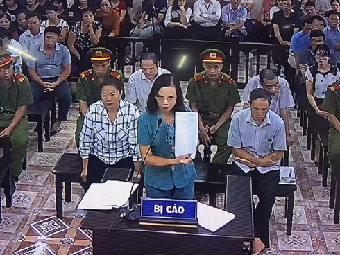 Bị cáo Triệu Thị Chính trước tòa