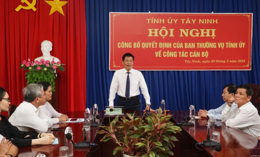 Hội nghị Công bố Quyết định của Ban Thường vụ Tỉnh ủy về công tác cán bộ tại Tây Ninh. Hội nghị Công bố Quyết định của Ban Thường vụ Tỉnh ủy về công tác cán bộ tại Tây Ninh.