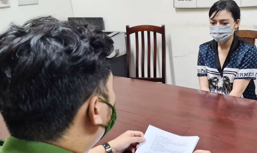 Đối tượng Khương Thị Tuyến. ảnh: AN