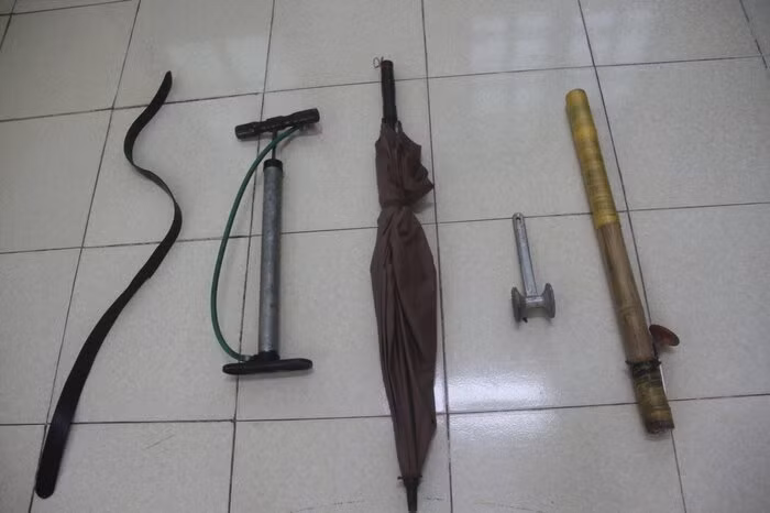 Một số tang vật bị thu giữ. Ảnh CV