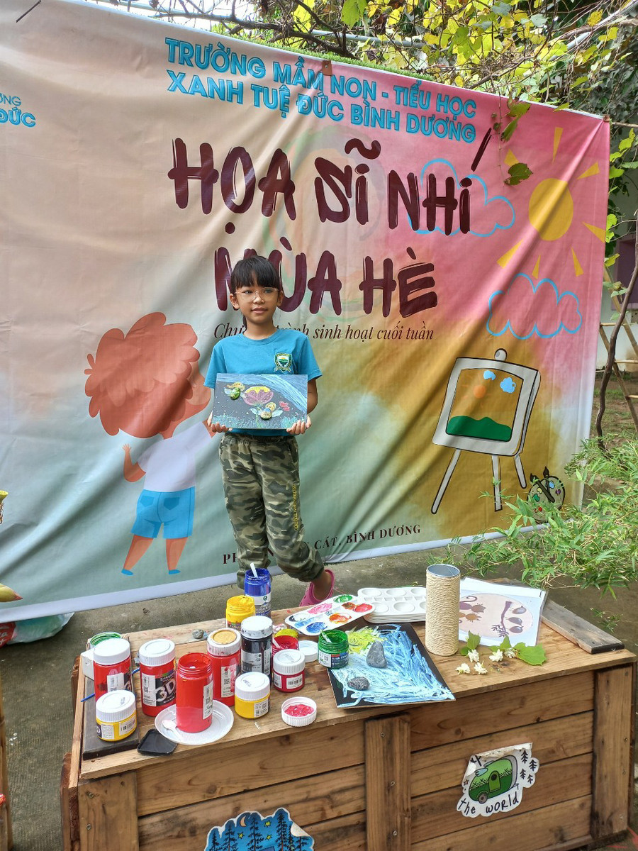 Ước mở của nữ sinh dân tộc Mường, Trường mầm non – tiểu học Xanh Tuệ Đức Bình Dương là trở thành họa sĩ nổi tiếng. Ước mở của nữ sinh dân tộc Mường, Trường mầm non – tiểu học Xanh Tuệ Đức Bình Dương là trở thành họa sĩ nổi tiếng.