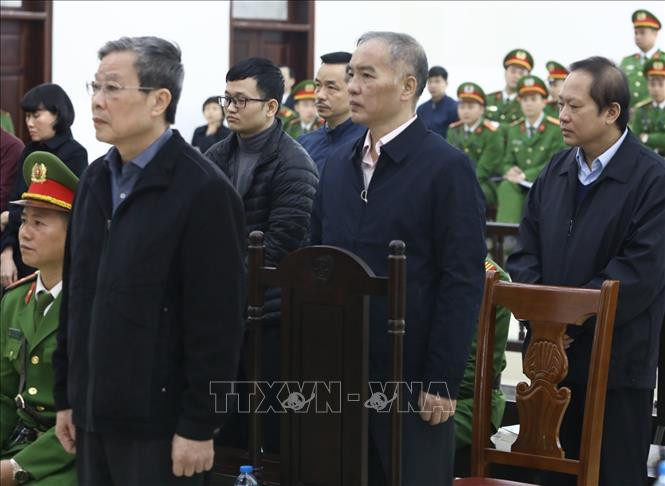 Các bị cáo tại tòa Các bị cáo tại tòa