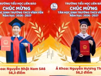 Trường TH Liên Bảo có Thủ khoa và Á khoa vào THCS Vĩnh Yên năm học 2026-2027.