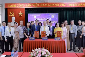 Đoàn ĐGN và Trường ĐHSP Nghệ thuật TW ký Biên bản ghi nhớ Khảo sát sơ bộ của Đoàn đánh giá ngoài 5 chương trình đào tạo.