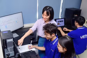 Giờ học của sinh viên Trường Đại học Khoa học và Công nghệ Hà Nội.
