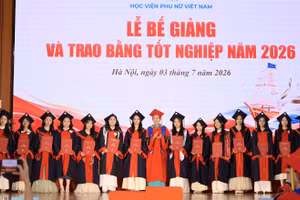 718 tân cử nhân Học viện Phụ nữ Việt Nam nhận bằng tốt nghiệp