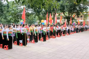 Học sinh Trường THCS và THPT Bá Thước (Thanh Hóa)