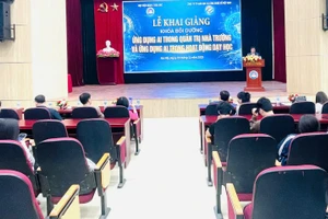 Toàn cảnh Lễ khai giảng.