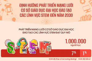 Định hướng phát triển mạng lưới cơ sở giáo dục đại học đào tạo các lĩnh vực STEM