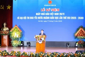 Chủ tịch nước Lương Cường phát biểu.