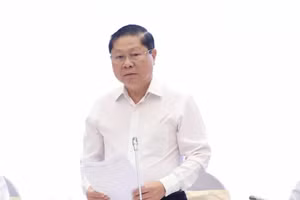 Thứ trưởng Bộ GD&ĐT Lê Tấn Dũng thông tin định hướng hợp nhất và sắp xếp các trường đại học - Ảnh: VGP/NB