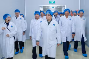 Thủ tướng trực tiếp kiểm tra hoạt động của Nhà máy chế biến thịt bò Tam Đảo (Vĩnh Phúc).