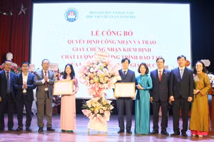 Công nhận đạt chuẩn chất lượng cho chương trình thạc sĩ Quản lý giáo dục và cử nhân Tâm lý học Giáo dục của Học viện Quản lý giáo dục.