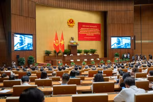 Toàn cảnh Hội nghị tại Hội trường Diên Hồng, Nhà Quốc hội (Ba Đình, Hà Nội).