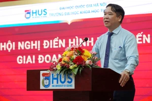 GS.TS.Lê Thanh Sơn - Hiệu trưởng Trường ĐH Khoa học Tự nhiên (ĐH Quốc gia Hà Nội) nhiệm kỳ 2025-2030.