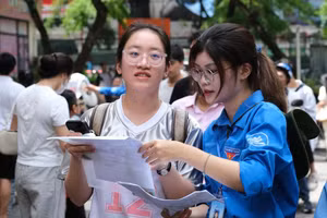 Thí sinh dự thi đánh giá năng lực do Trường ĐH Sư phạm Hà Nội tổ chức, năm 2025.