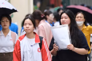 Thí sinh thi đánh giá năng lực do Trường ĐH Sư phạm Hà Nội tổ chức năm 2025.