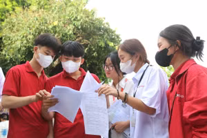 Thí sinh dự thi tốt nghiệp THPT năm 2024 (Ảnh: Nguyễn Liên).