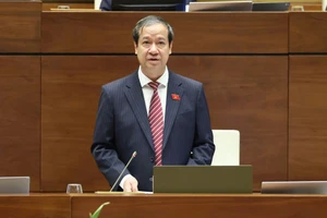 Bộ trưởng Bộ GD&ĐT Nguyễn Kim Sơn. Ảnh: Giang Huy.