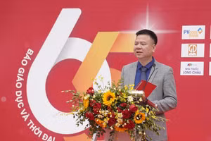 Nhà báo Triệu Ngọc Lâm – Tổng biên tập Báo Giáo dục và Thời đại.