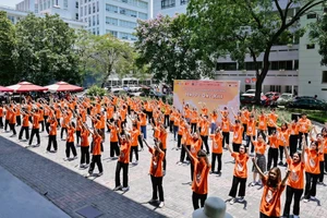 Sinh viên Trường ĐH Ngoại thương trong một hoạt động ngoại khóa.