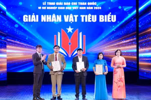 Lễ trao giải Báo chí Toàn quốc “Vì sự nghiệp Giáo dục Việt Nam” năm 2024.