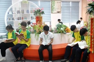 Không gian thân thiện của Phòng đọc Phượng Vỹ đã thu hút đông đảo sinh viên Học viện Nông nghiệp Việt Nam đến đọc sách, thư giãn.