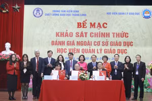 Bế mạc Khảo sát đánh giá ngoài cơ sở giáo dục Học viện Quản lý giáo dục