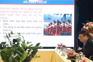 Chuyên gia báo cáo tại Hội thảo.