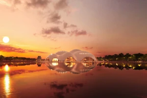 Phối cảnh Nhà hát opera Hà Nội.