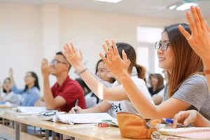 Sinh viên Học viện Ngân hàng. Ảnh minh họa/internet.