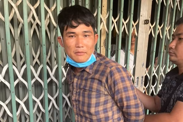 Nguyễn Tiến Đạt bị trinh sát Công an tỉnh Tây Ninh khống chế. (Ảnh: Công an Tây Ninh).