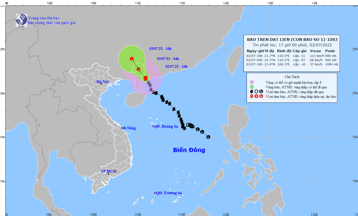 Ảnh: nchmf.gov.vn.