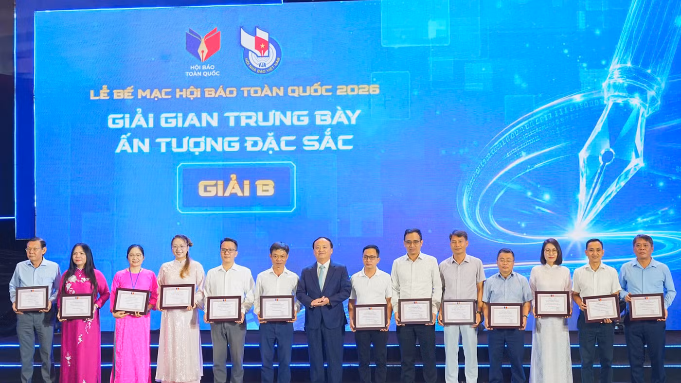 Báo Giáo dục và Thời đại đã được trao giải B - Gian trưng bày ấn tượng đặc sắc.