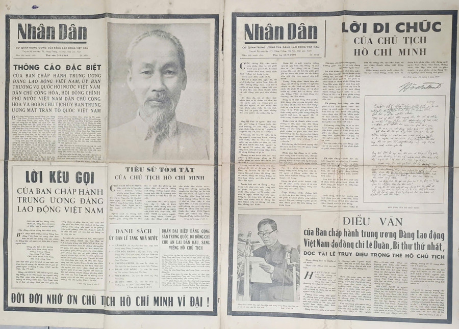 Hai tờ báo Nhân dân đặc biệt được ông Đinh Xuân Lý cất kỹ trong đáy ba lô suốt hơn 50 năm qua. dung-si-hai-lan-ban-roi-may-bay-my-3.jpg