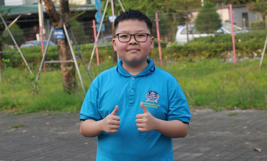 Em Nguyễn Lê Bảo Chung. Ảnh: T.H